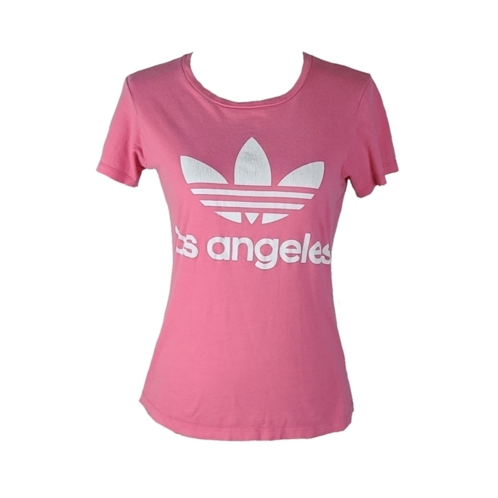 Vintage Adidas Los Angeles Distressed Logo Tee, M